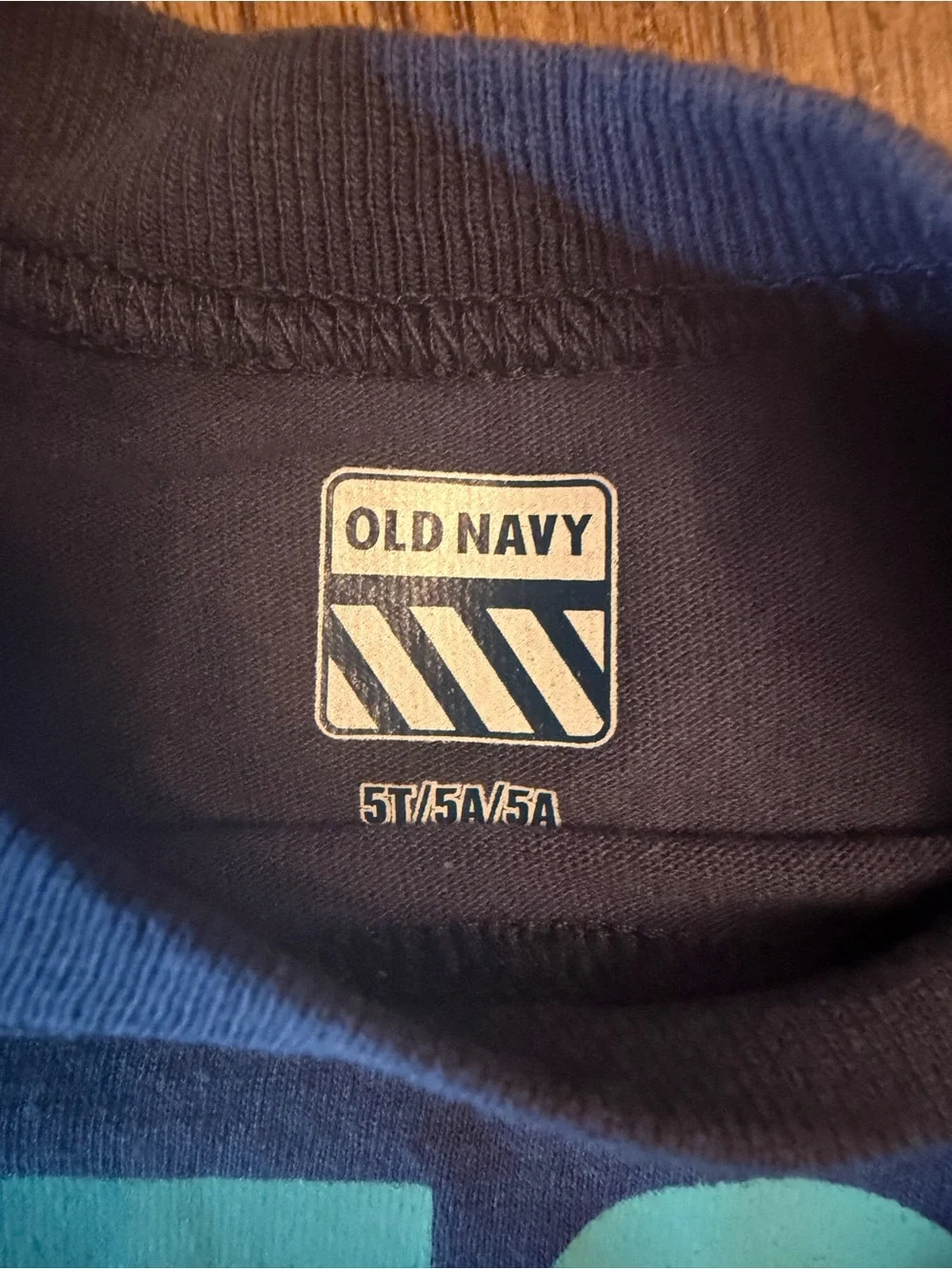 Old Navy Navy Long Sleeve Tee with Bright 'BEST BRO EVER' Graphic